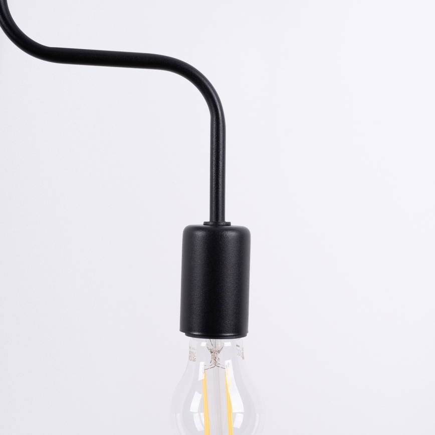 Lámpara de techo VECTOR 4xE27/15W/230V negro