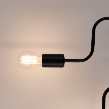 Lámpara de techo VECTOR 6xE27/15W/230V negro