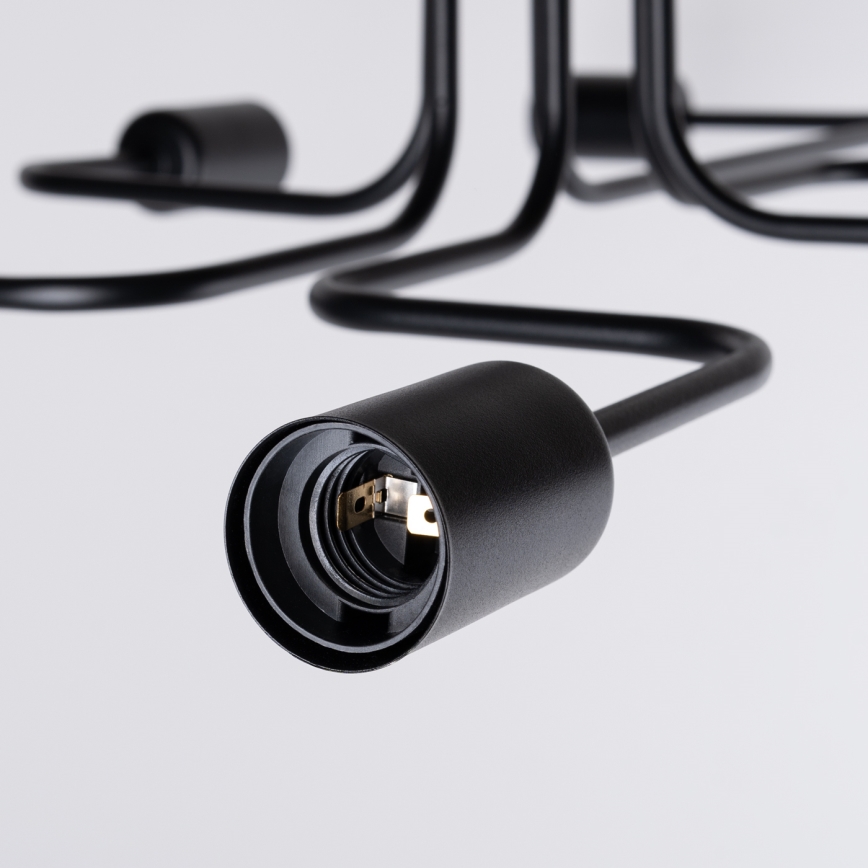Lámpara de techo VECTOR 6xE27/15W/230V negro