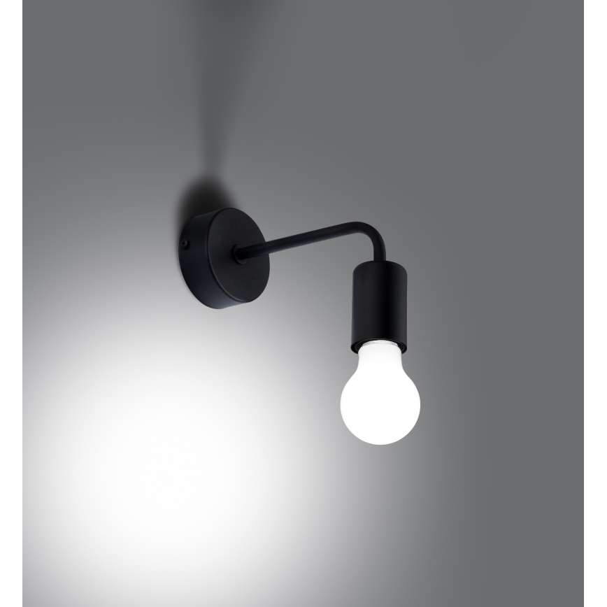 Aplique NORAH 1xE27/15W/230V negro