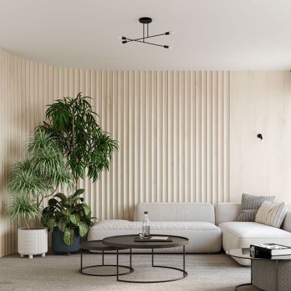 Aplique NORAH 1xE27/15W/230V negro