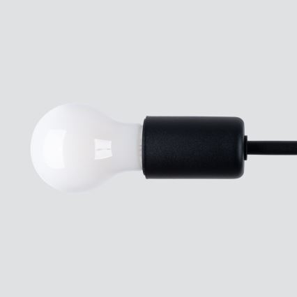 Lámpara colgante NORAH 3xE27/15W/230V negro