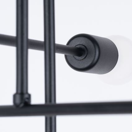 Lámpara colgante NORAH 6xE27/15W/230V negro