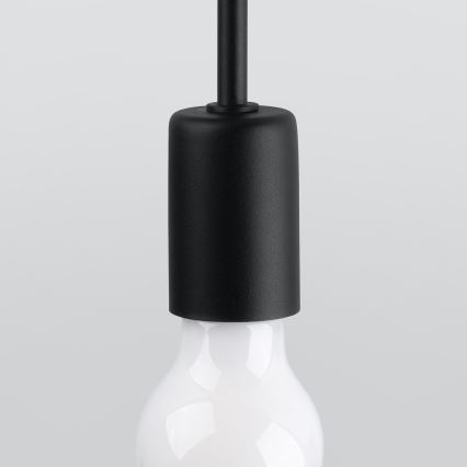 Aplique LEVAR 1xE27/15W/230V negro