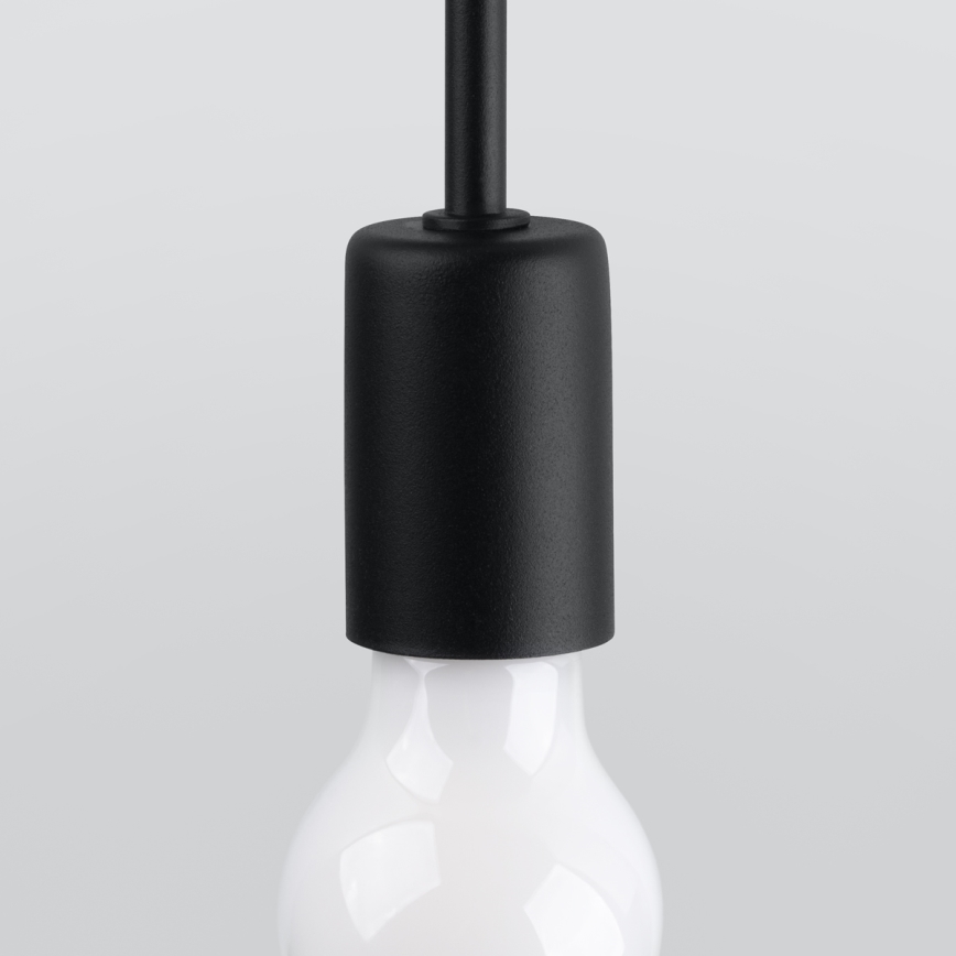 Aplique LEVAR 1xE27/15W/230V negro