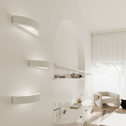 Aplique ATENA 1xE27/15W/230V 20 cm blanco