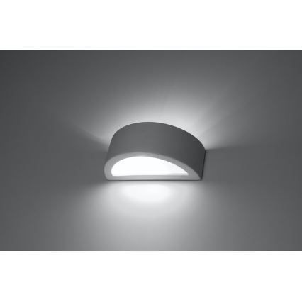 Aplique ATENA 1xE27/15W/230V 30 cm blanco