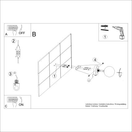 Aplique YOLI 1xG9/8W/230V negro