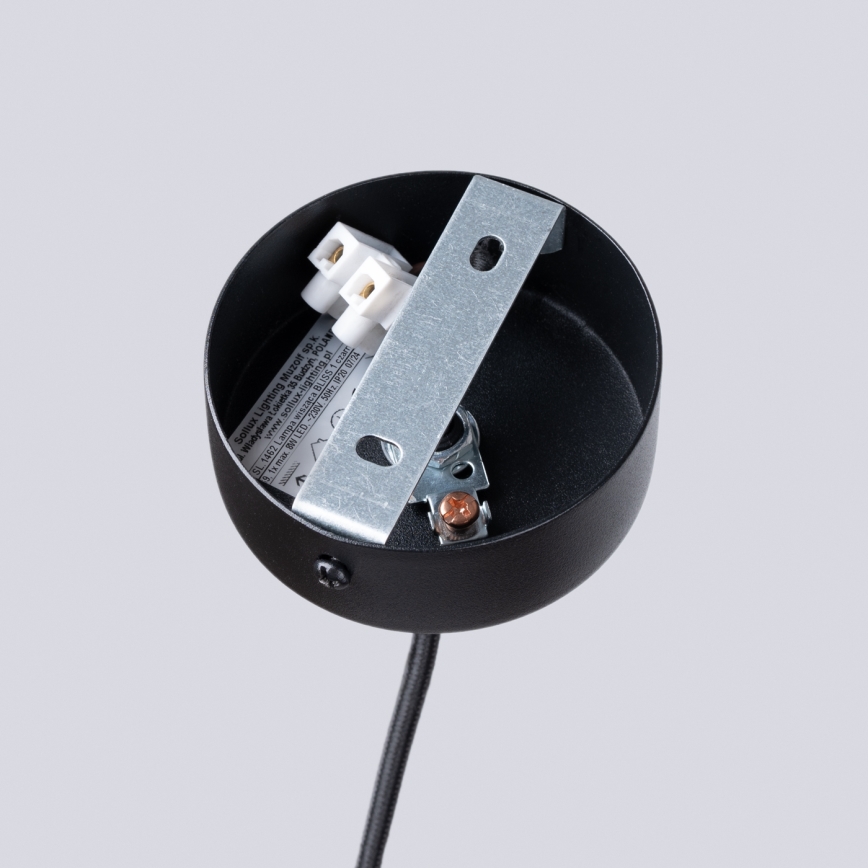 Lámpara colgante BLISS 1xG9/8W/230V negro