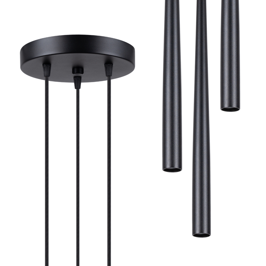 Lámpara colgante BLISS 3xG9/8W/230V negro