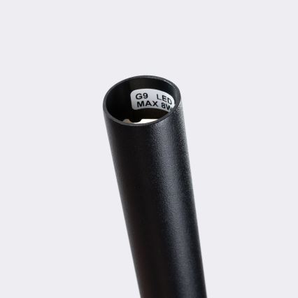 Lámpara colgante BLISS 3xG9/8W/230V negro