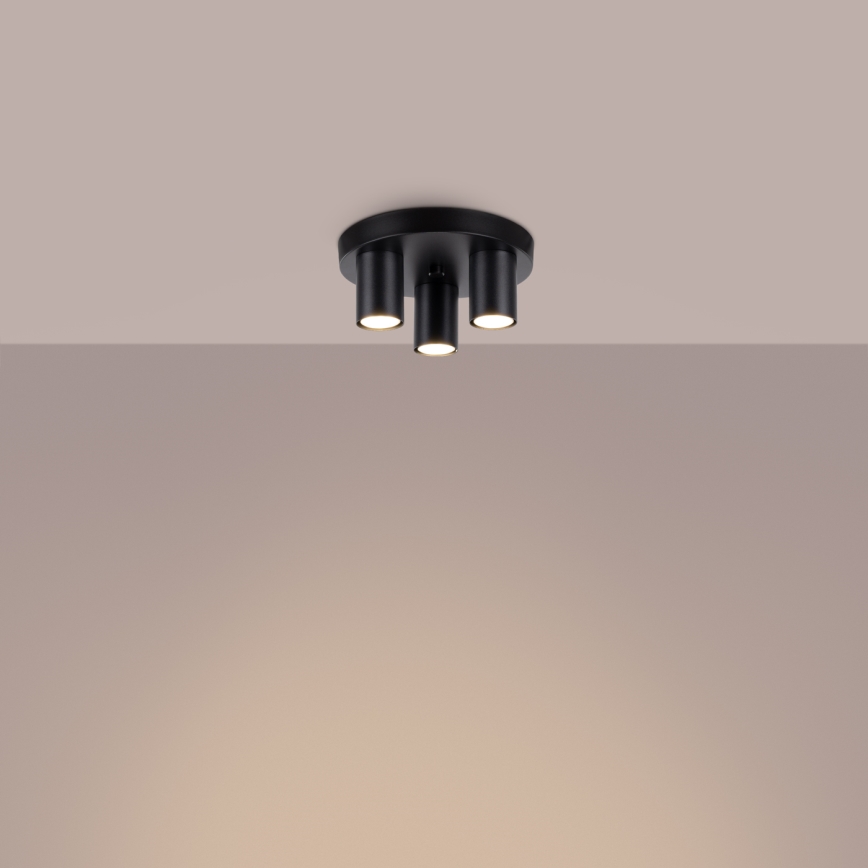 Foco LAGOS 3xGU10/10W/230V negro