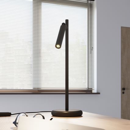 Lámpara de mesa PASTELO 1xG9/8W/230V negro