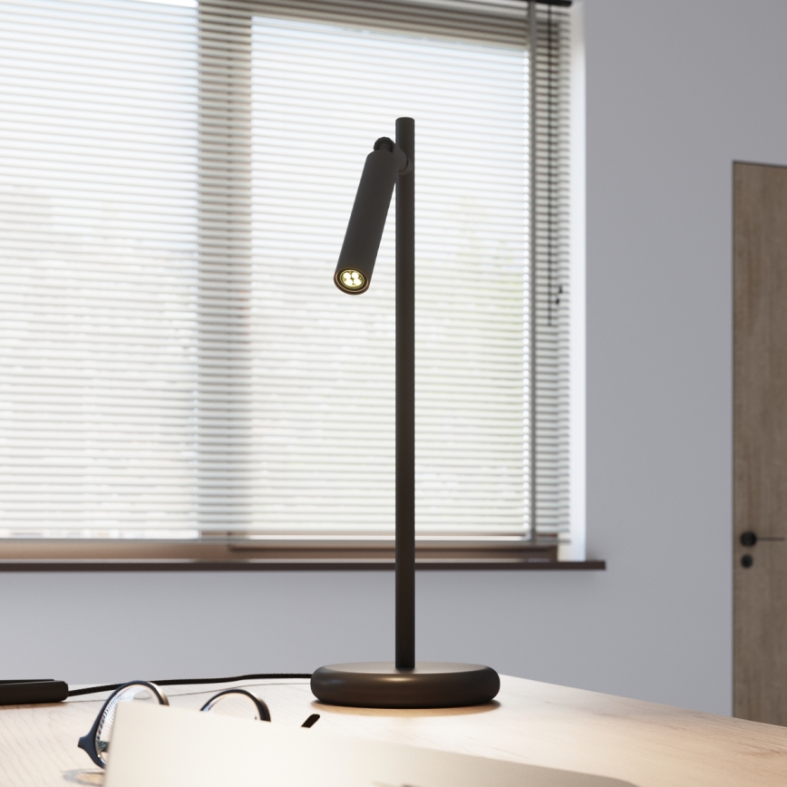 Lámpara de mesa PASTELO 1xG9/8W/230V negro
