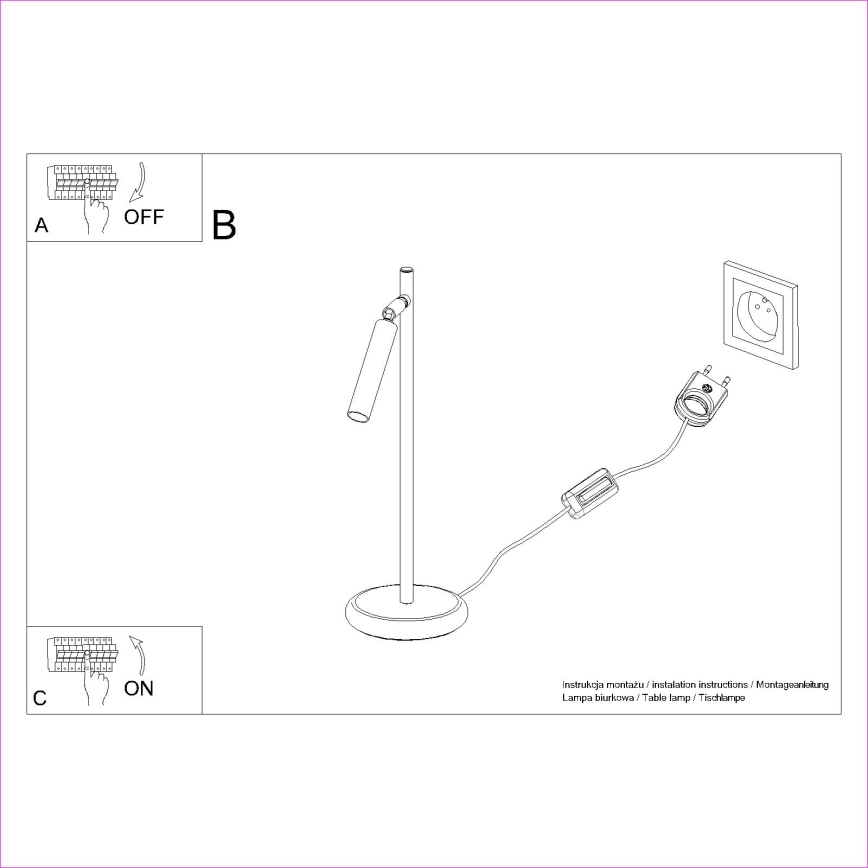 Lámpara de mesa PASTELO 1xG9/8W/230V dorado
