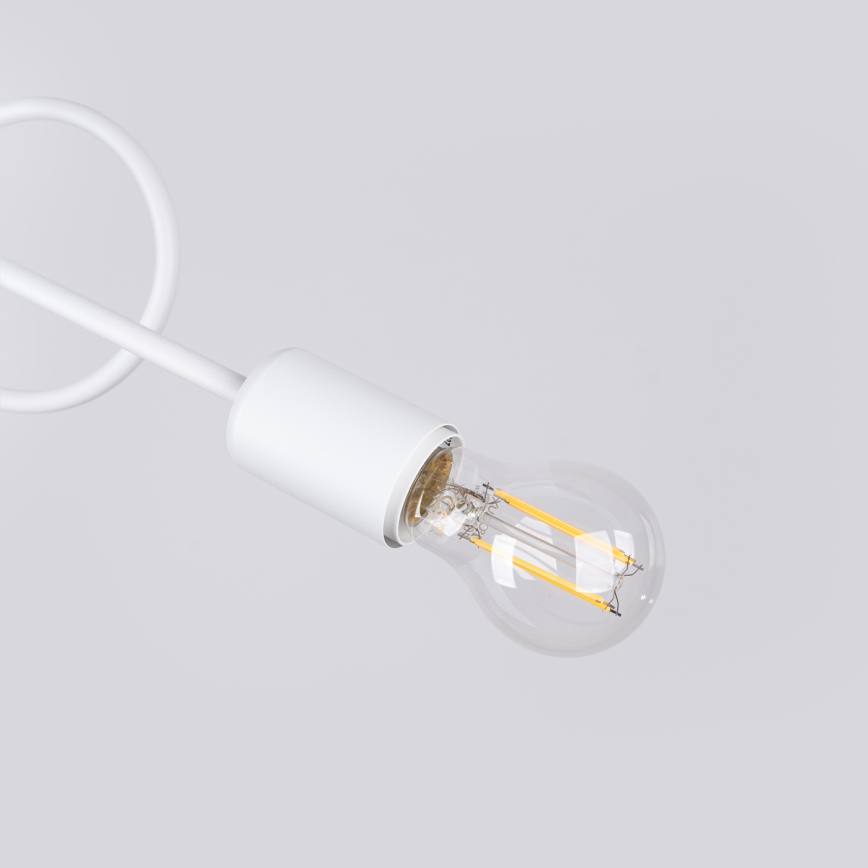 Lámpara de techo LOOP 2xE27/15W/230V blanco