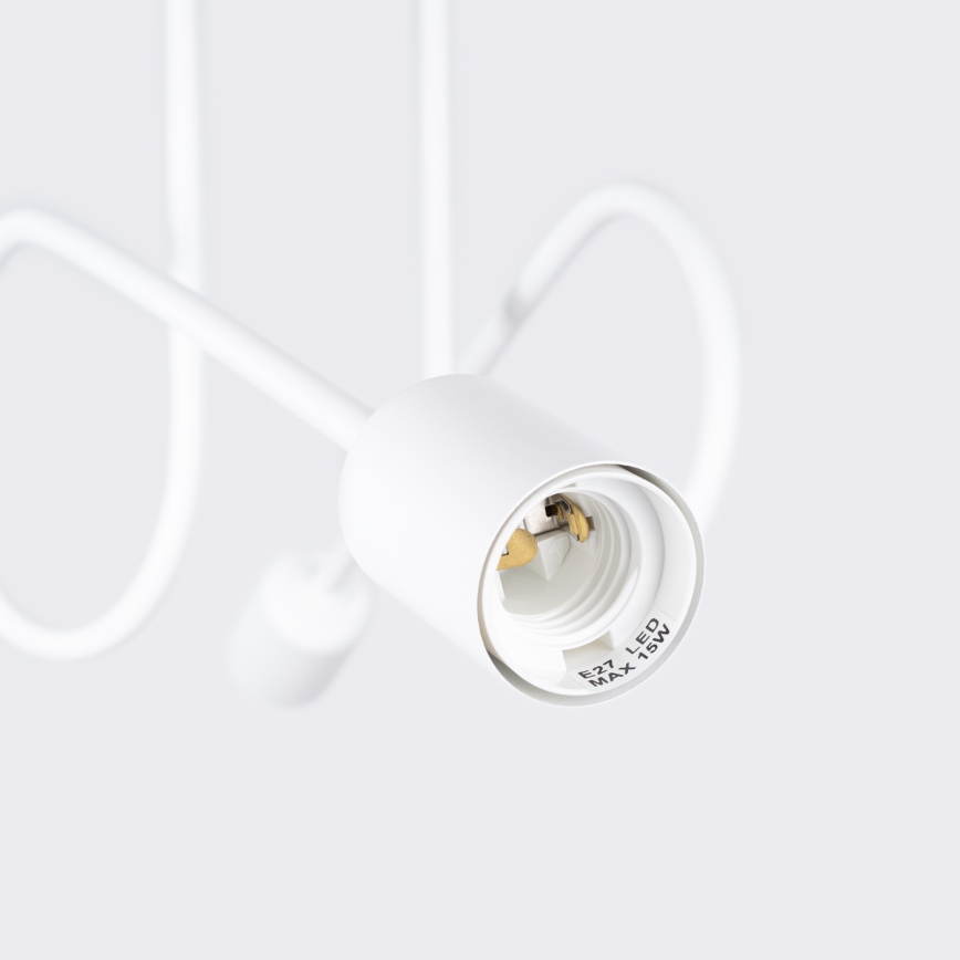 Lámpara de techo LOOP 2xE27/15W/230V blanco