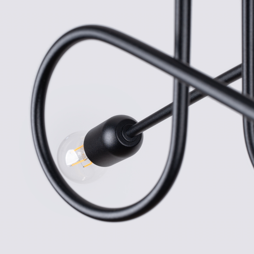 Lámpara de techo LOOP 2xE27/15W/230V negro