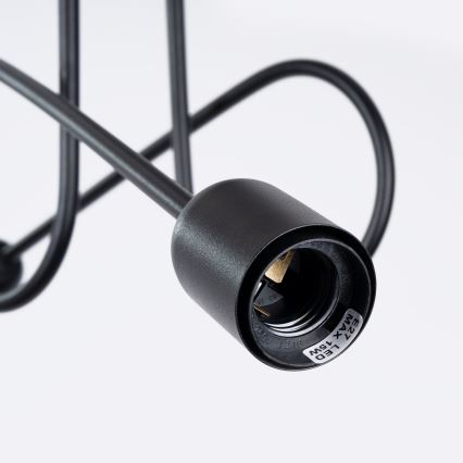 Lámpara de techo LOOP 2xE27/15W/230V negro