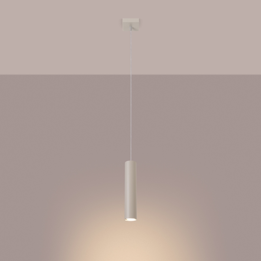 Lámpara colgante LAGOS 1xGU10/10W/230V color crema