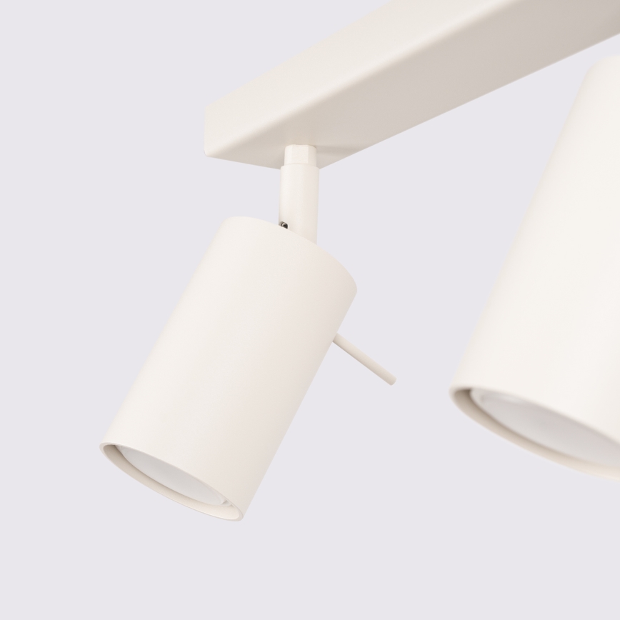Foco RING 2xGU10/10W/230V color crema