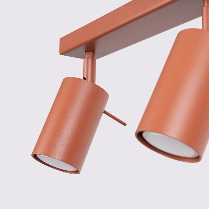 Foco RING 6xGU10/10W/230V rojo