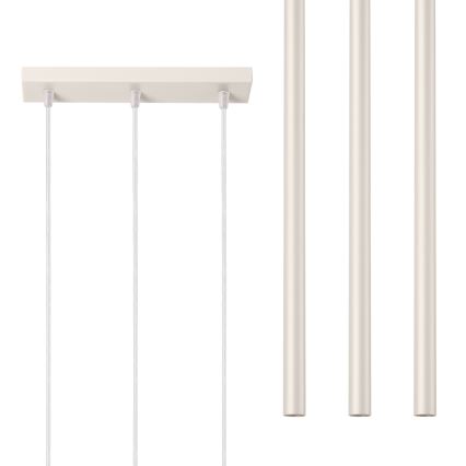 Lámpara colgante PASTELO 3xG9/8W/230V color crema