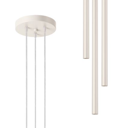 Lámpara colgante PASTELO 3xG9/8W/230V color crema
