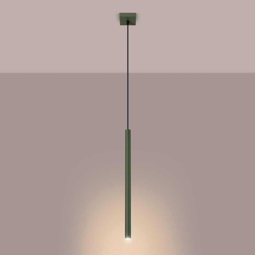 Lámpara colgante PASTELO 1xG9/8W/230V verde
