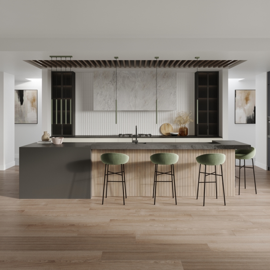 Lámpara colgante PASTELO 1xG9/8W/230V verde