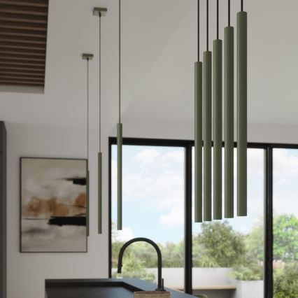 Lámpara colgante PASTELO 1xG9/8W/230V verde
