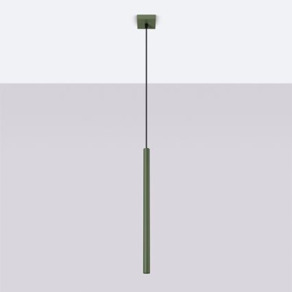 Lámpara colgante PASTELO 1xG9/8W/230V verde