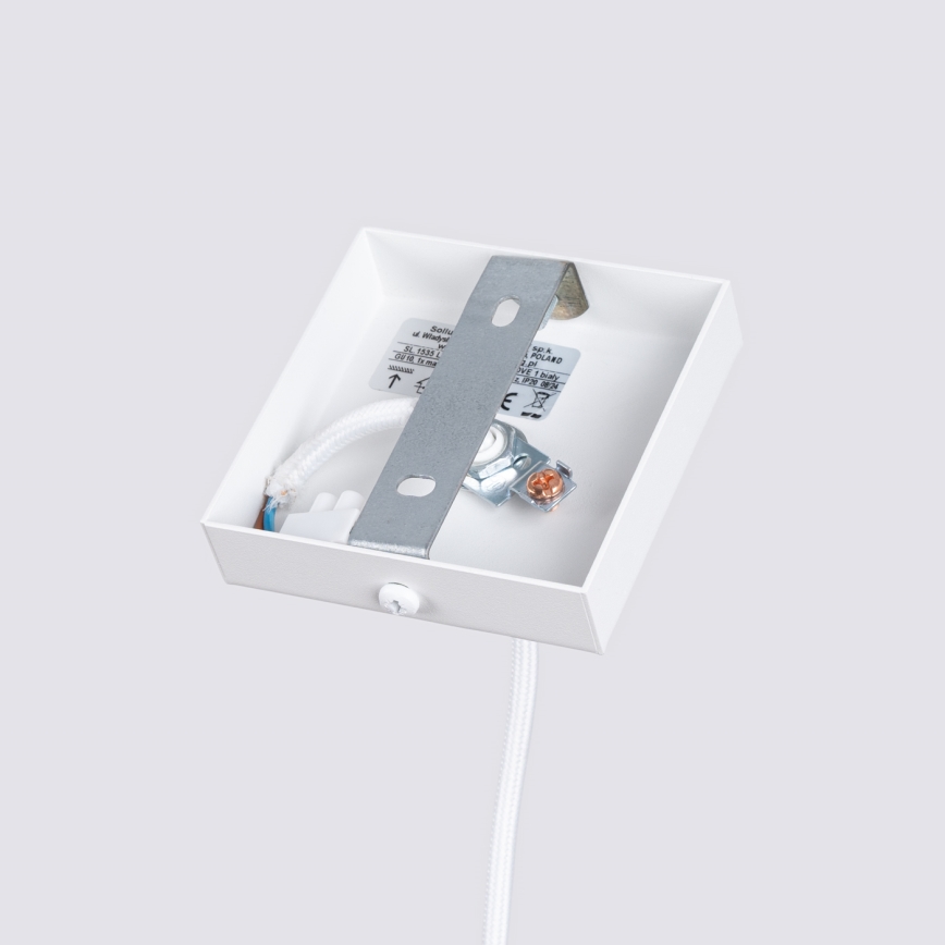 Lámpara colgante KARBON 1xGU10/10W/230V blanco
