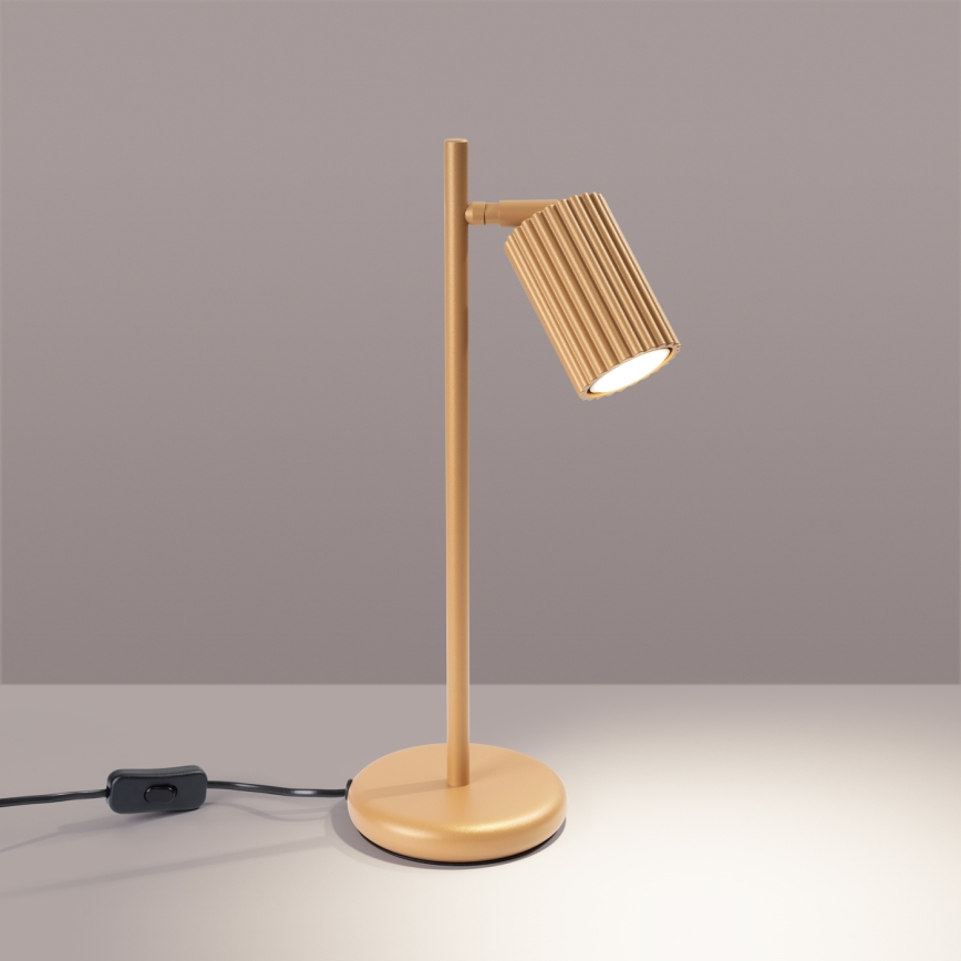 Lámpara de mesa KARBON 1xGU10/10W/230V dorado