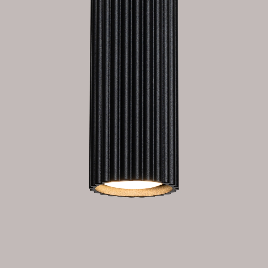 Lámpara colgante KARBON 1xGU10/10W/230V negro