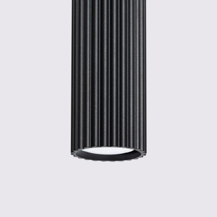 Lámpara colgante KARBON 1xGU10/10W/230V negro