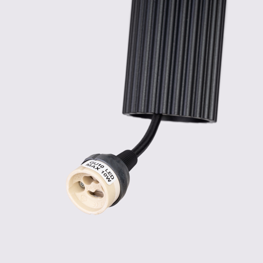 Lámpara colgante KARBON 1xGU10/10W/230V negro