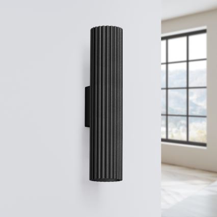 Aplique KARBON 2xGU10/10W/230V negro