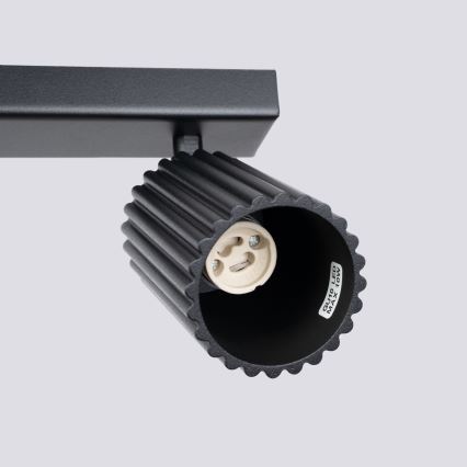 Foco KARBON 2xGU10/10W/230V negro