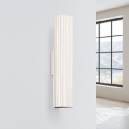 Aplique KARBON 2xGU10/10W/230V color crema