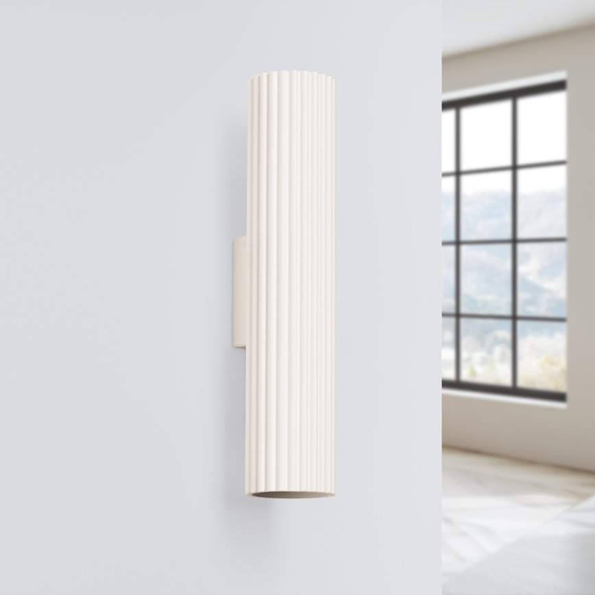 Aplique KARBON 2xGU10/10W/230V color crema