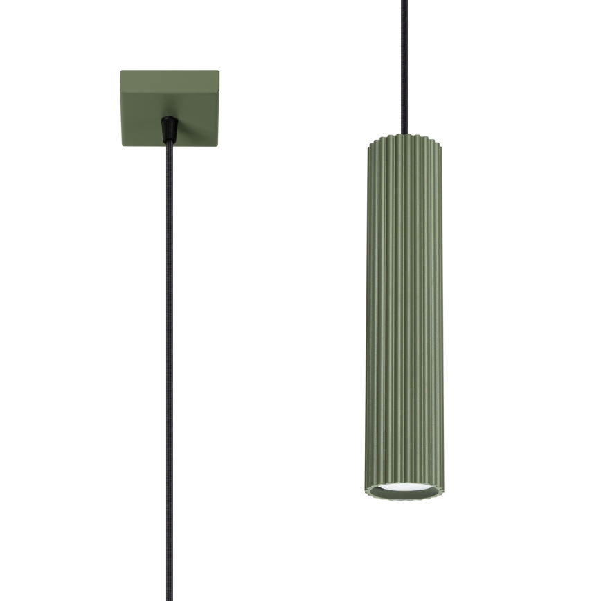 Lámpara colgante KARBON 1xGU10/10W/230V Verde