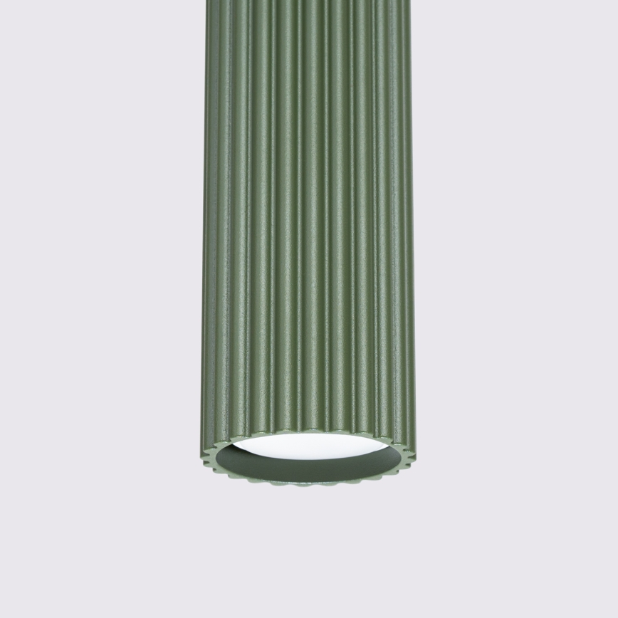 Lámpara colgante KARBON 1xGU10/10W/230V Verde