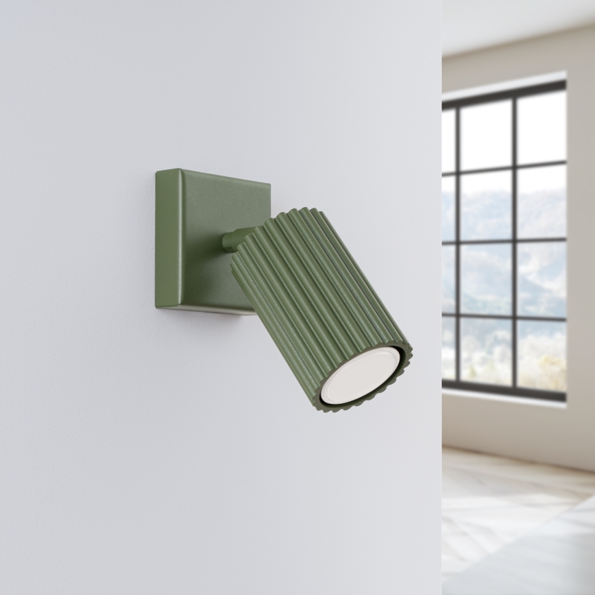 Foco de pared KARBON 1xGU10/10W/230V verde