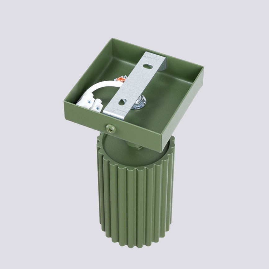 Foco de pared KARBON 1xGU10/10W/230V verde