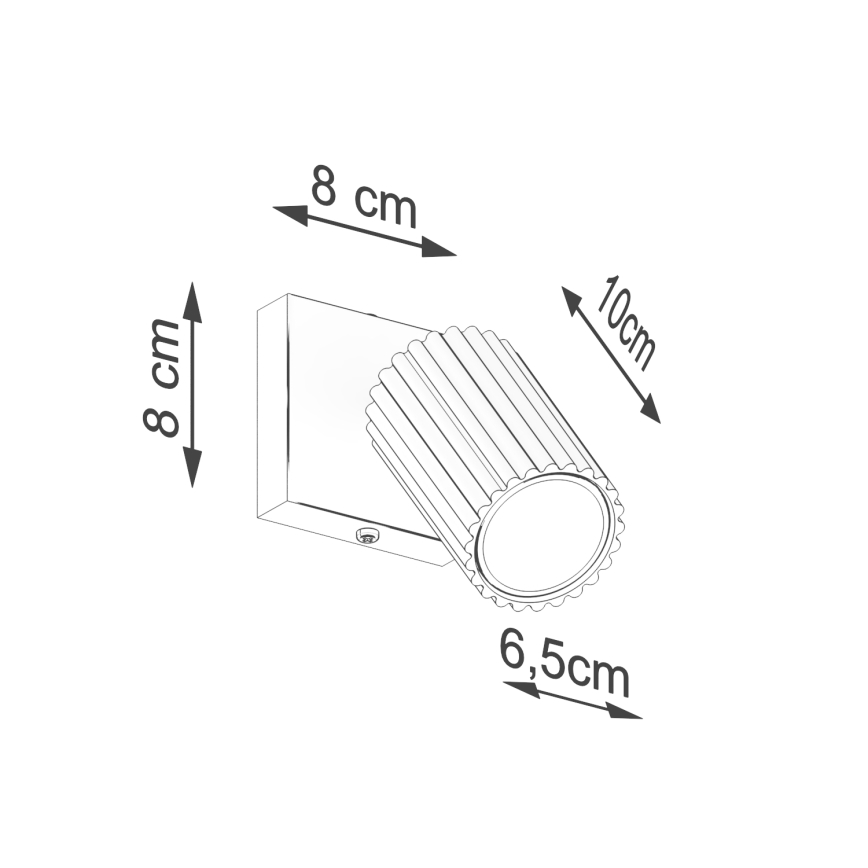 Foco de pared KARBON 1xGU10/10W/230V verde