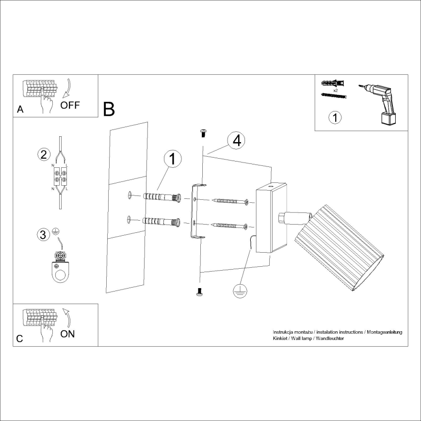Foco de pared KARBON 1xGU10/10W/230V verde