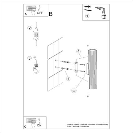 Foco de pared KARBON 1xGU10/10W/230V verde