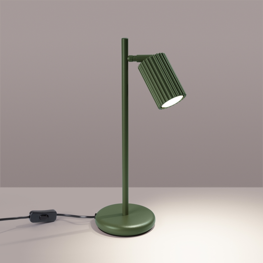 Lámpara de mesa KARBON 1xGU10/10W/230V verde