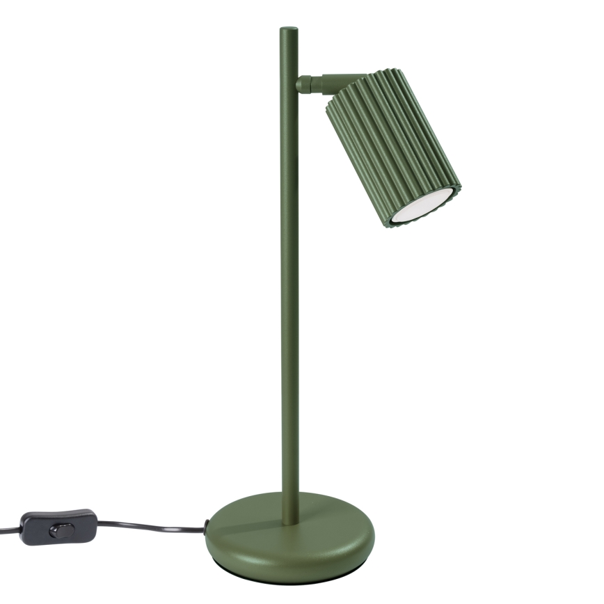 Lámpara de mesa KARBON 1xGU10/10W/230V verde